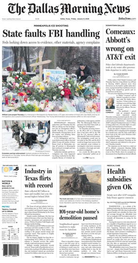 Cover of The Dallas Morning News