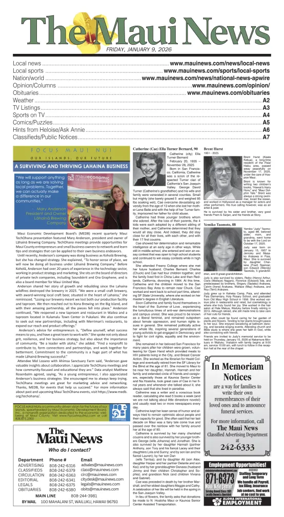 Cover of The Maui News