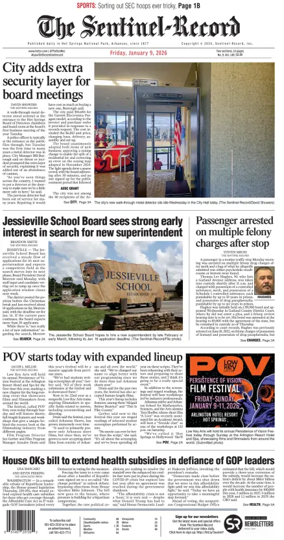 Cover of The Sentinel-Record