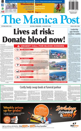 Cover of The Manica Post