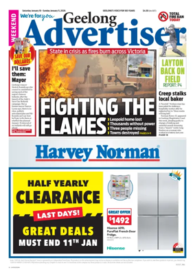 Cover of Geelong Advertiser