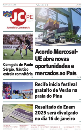 Cover of Jornal do Commercio