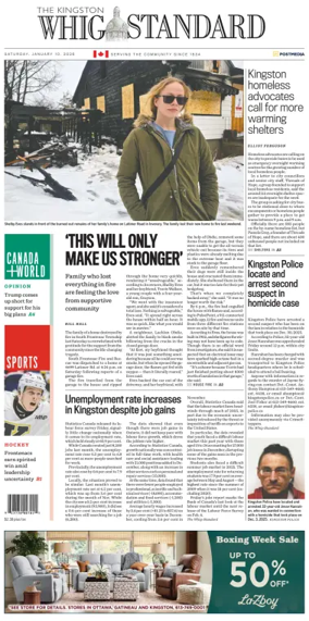 Cover of Kingston Whig-Standard