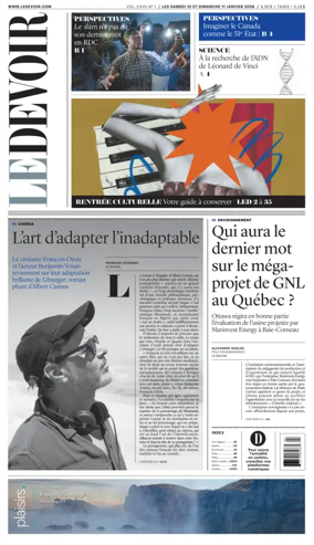 Cover of Le Devoir