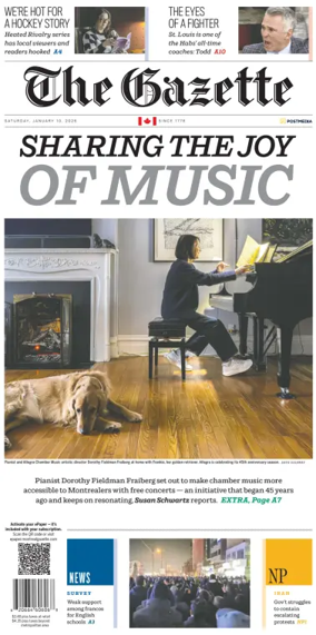 Cover of Montreal Gazette