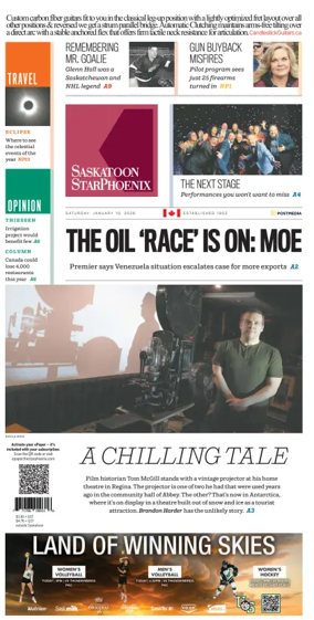 Cover of Saskatoon StarPhoenix