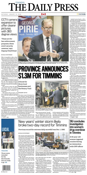 Cover of The Daily Press (Timmins)