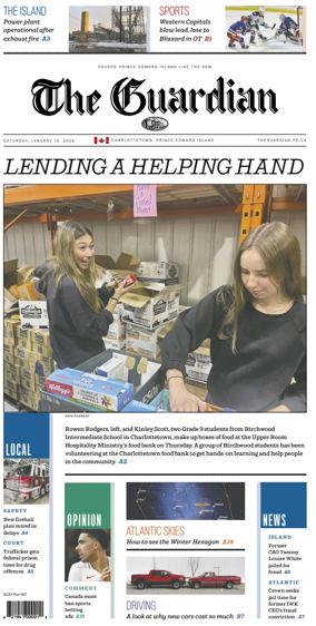 Cover of The Guardian (Charlottetown)