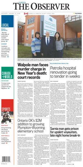 Cover of The Observer (Sarnia)