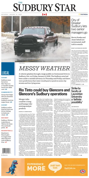 Cover of The Sudbury Star