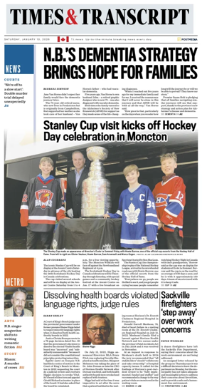 Cover of Times & Transcript