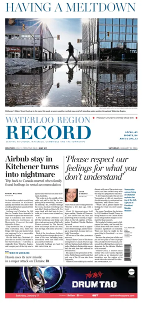 Cover of Waterloo Region Record