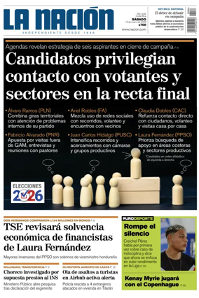 Cover of La Nacion (Costa Rica)