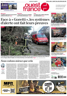 Cover of Ouest France (Challans / Saint-Gilles-Croix-de-Vie)