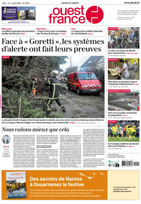 Cover of Ouest France (Pornic / Pays de Retz)