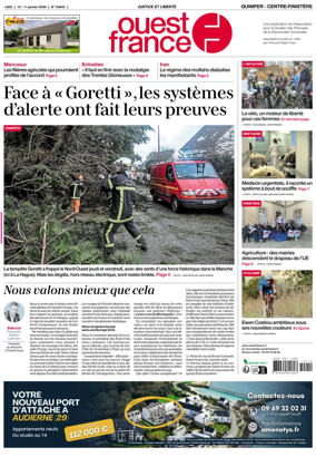 Cover of Ouest France (Quimper)
