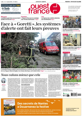 Cover of Ouest France (Redon / Pays de Vilaine)