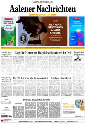 Cover of Aalener Nachrichten