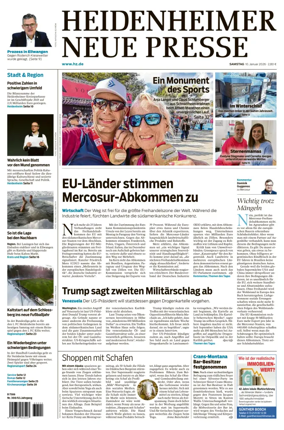Cover of Heidenheimer Neue Presse