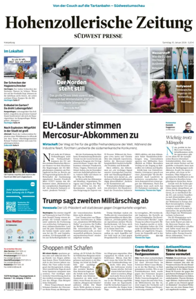 Cover of Hohenzollerische Zeitung