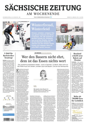 Cover of Sächsische Zeitung  (Dresden)