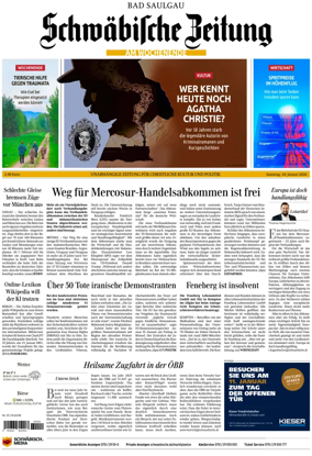 Cover of Schwabische Zeitung (Bad Saulgau)