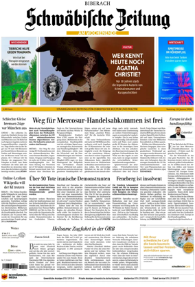 Cover of Schwabische Zeitung (Biberach)