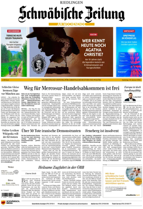 Cover of Schwabische Zeitung (Riedlingen)