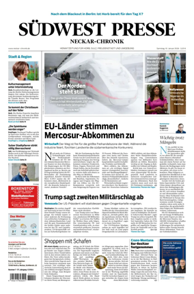 Cover of SUDWEST PRESSE - Neckar-Chronik