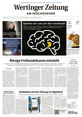 Cover of Wertinger Zeitung