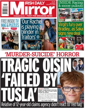 Cover of Irish Daily Mirror