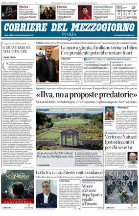 Cover of Corriere del Mezzogiorno (Puglia)