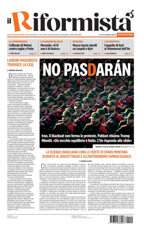 Cover of Il Riformista (Italy)