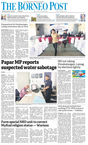 Cover of The Borneo Post (Sabah)