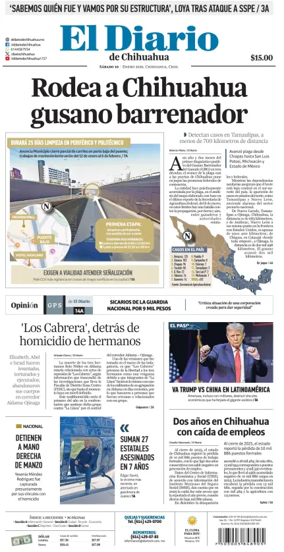 Cover of El Diario de Chihuahua