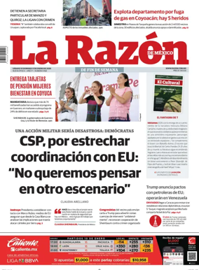 Cover of La Razon de Mexico