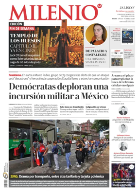 Cover of Milenio Jalisco