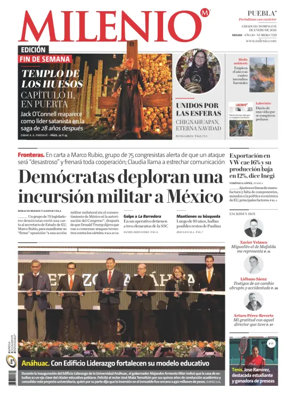 Cover of Milenio Puebla