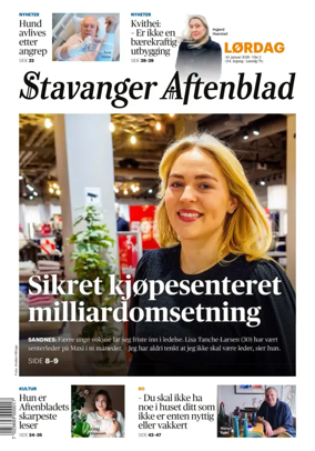 Cover of Stavanger Aftenblad