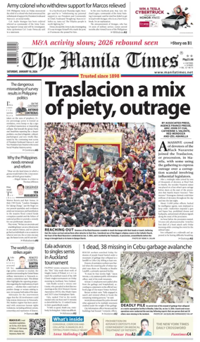 Cover of The Manila Times