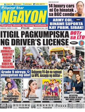 Cover of Pilipino Star Ngayon
