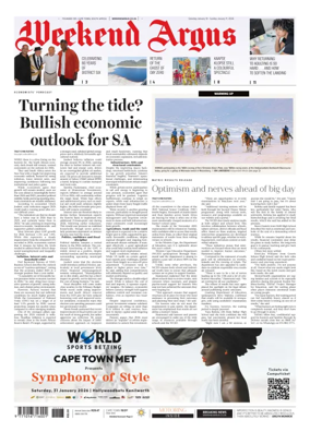 Cover of Weekend Argus (Saturday Edition)