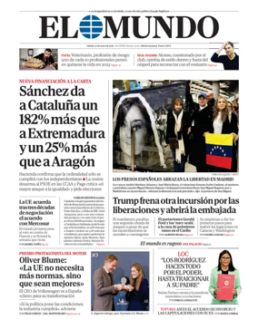 Cover of El Mundo Primera Edicion - Weekend