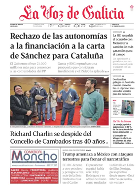 Cover of La Voz de Galicia (Arousa)