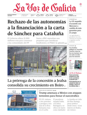 Cover of La Voz de Galicia (Barbanza)