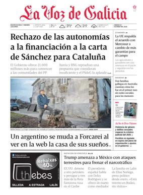 Cover of La Voz de Galicia (Deza)