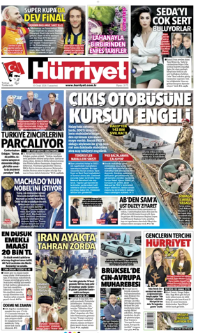 Cover of Hurriyet