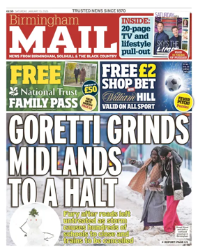 Cover of Birmingham Mail