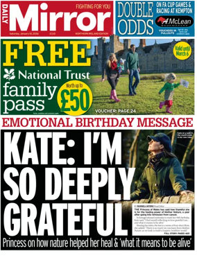 Cover of Daily Mirror (Northern Ireland)