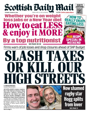 Cover of Scottish Daily Mail